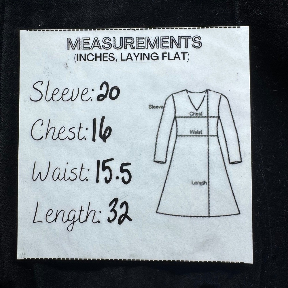 Bimba Y Lola Dress M Black Velvet Bustier Detail Mini Dress Long‎ Sleeve Witchy - Picture 9 of 9
